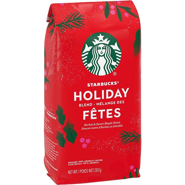 NEW 4 PACK OF STARBUCKS HOLIDAY BLEND GROUND