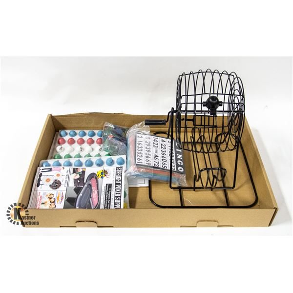 NEW UNPACKED JUMBO BINGO SET INCLUDES