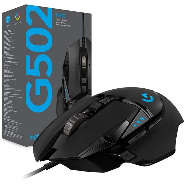 NEW REPACK LOGITECH G502 HERO GAMING MOUSE