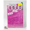 Image 1 : NEW ADWAITA PINK WATER PROOF SHOWER CURTAIN WITH