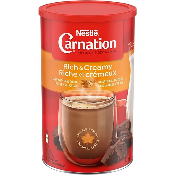 NEW 1.7KG PACK OF CARNATION RICH & CREAMY HOT