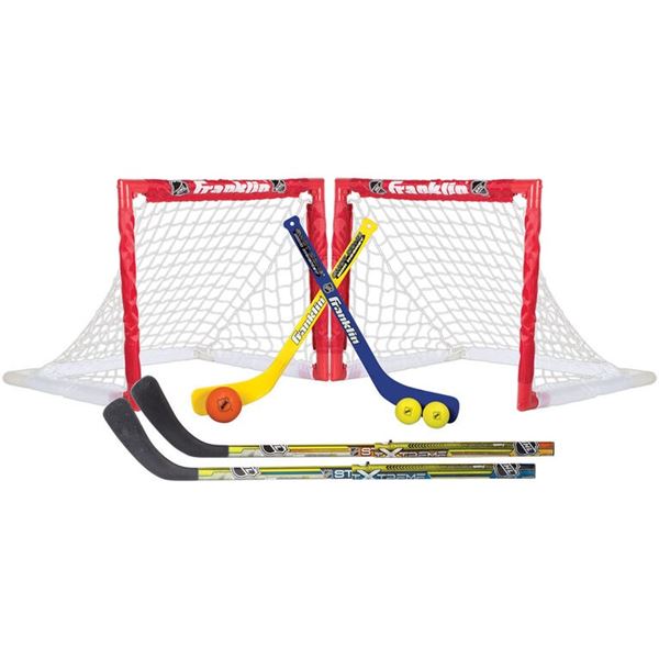 NEW NHL 2 IN 1 FRANKLIN SPORTS KNEE HOCKEY SET