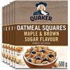 Image 1 : NEW CASE OF 6 QUAKER OATMEAL SQUARES MAPLE BROWN