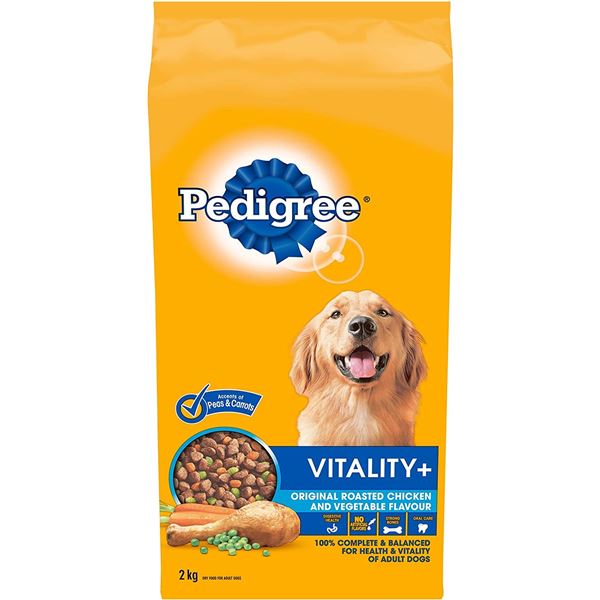 NEW 20KG BAG OF PEDIGREE VITALITY + ADULT DOG FOOD