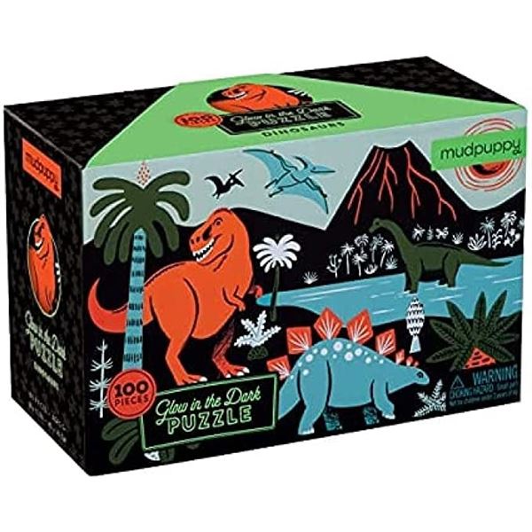 NEW MUDPUPPY GLOW IN THE DARK DINOSAUR PUZZLE