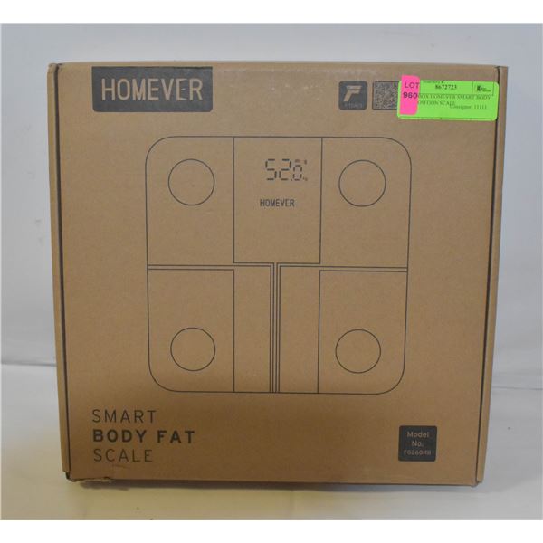 OPEN BOX HOMEVER SMART BODY COMPOSITION SCALE