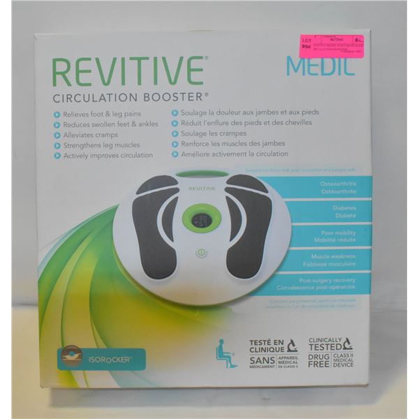 REVITIVE MEDIC FOOT MASSAGER CIRCULATION BOOSTER