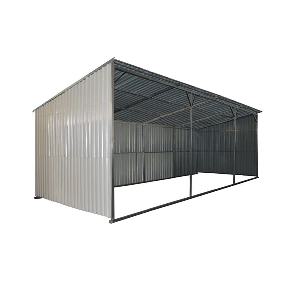 NEW INDUSTRIAL 13' X 20' METAL GARAGE SHED WITH