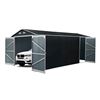 Image 1 : 10' X 20' METAL GARAGE SHED W. DOUBLE FRONT DOORS