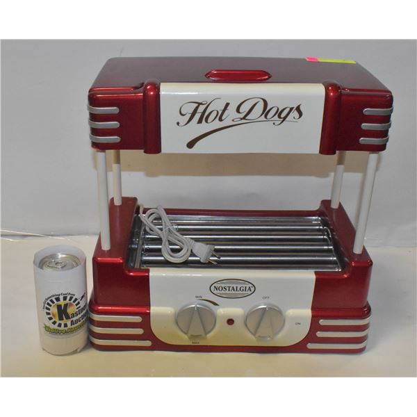 NOSTALGIA HOT DOG ROLLER BUN WARMER Nostalgia hot dog roller bun warmer