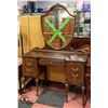 Image 5 : BEDROOM VANITY W/MIRROR (ANTIQUE) H-67.5" W-18.5"