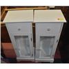 Image 1 : 14X11X38 ACCENT CABINETS PAIR W/DRAWER & DOOR