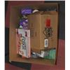 Image 1 : LARGE BOX OF MIXED FOOD ITEMS INCLUDES COFFEE,