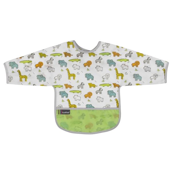 NEW KUSHIES CLEAN WATERPROOF BIB WITH SLEEVES