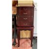 Image 1 : JEWELRY CUPBOARD MAHOGANY H-35" W-11" L-13.5"