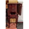 Image 2 : JEWELRY CUPBOARD MAHOGANY H-35" W-11" L-13.5"