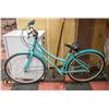 Image 1 : TURQUOISE 7-SPEED CRUISER BIKE - LIGHT-