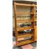 Image 1 : SOLID WOOD 6-SHELF SHELVING UNIT -