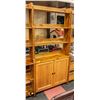 Image 1 : SOLID WOOD 6-SHELF SHELVING UNIT WITH