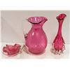 Image 1 : CRANBERRY GLASS SET