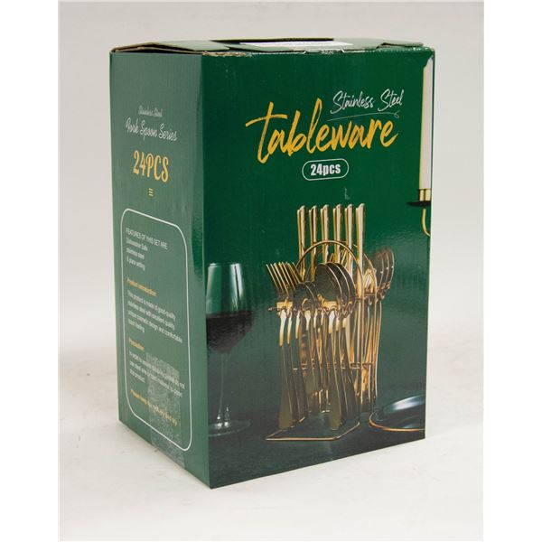 NEW SMARTLIFE FLATWARE 24 PIECE SET