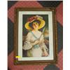 Image 1 : 24X33 VINTAGE GERMAN FRAMED PICTURE