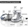 Image 3 : NEW NURXIOVO 3 IN 1 FOOD MIXER 7QT 850W 6 SPEED