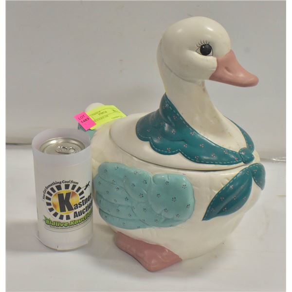 GOOSE COOKIE JAR