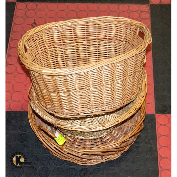 WICKER BASKET SET OF 3