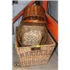 Image 1 : WICKER BASKET SET OF 4