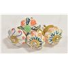 Image 1 : NEW HAND PAINTED PORCELAIN & BRASS KNOBS