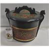 Image 1 : VINTAGE ARTISAN ROSEMALING FOLK ART LIDDED