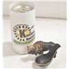 Image 1 : X-SMALL VINTAGE GILDED BLACK METAL BUFFALO