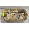 Image 1 : BASKET OF CORAL & SEASHELLS