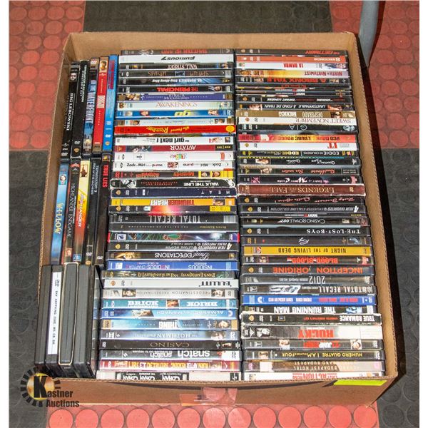 BOX WITH OVER 90 DVD MOVIES