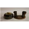 Image 1 : BRONZE BABY BOOTIES & CURLING ROCK