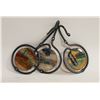 Image 1 : ARTISAN IRON & COPPER ENAMEL PAINTED