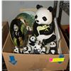 Image 1 : PANDA COLLECTION 3 PLATES, COOKIE JAR, & 9 FIGURES