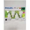 Image 1 : NEW SEALED 4 PACK PHILIPS SOFT WHITE LIGHT BULBS