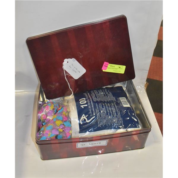 TIN OF VARIETY TEA LITES