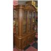 Image 1 : SOLID OAK CHINA CABINET BY ARCESE BROTHERS FURNITU