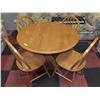 Image 1 : DINING TABLE & 4 CHAIR 40" DIAMETER