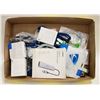 Image 1 : FLAT OF PHONE CHARGERS COMPUTOR CABLES ETC