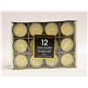 Image 1 : PACK OF 12 VOTIVE CANDLES 40GR