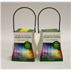 Image 1 : 2 COLOR CHANGING LED CITRONELLA CANDLES 20+ HRS