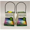 Image 1 : 2 COLOR CHANGING LED CITRONELLA CANDLES 20+ HRS