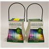 Image 1 : 2 COLOR CHANGING LED CITRONELLA CANDLES 20+ HRS