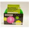 Image 1 : SOLAR POWER OUTDOOR LANTERNS GREEN