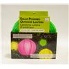 Image 1 : SOLAR POWER OUTDOOR LANTERNS GREEN