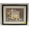 Image 1 : 21.5" X 26.5" FRAMED 1994 WALTER CAMPBELL PRINT